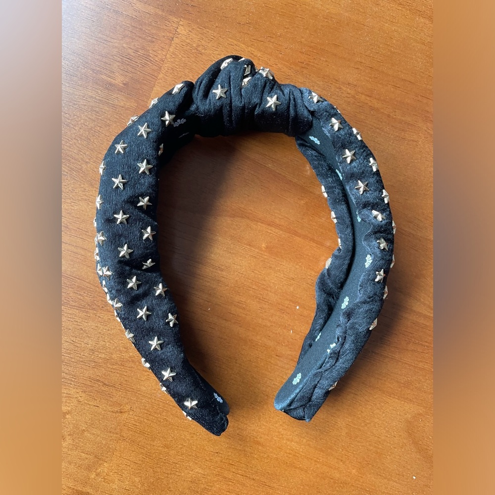 Lele Sadoughi - Star Studded Silk Knotted Headband